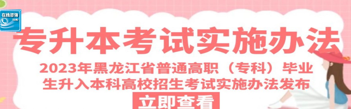 2023年黑龙江省专升本政策